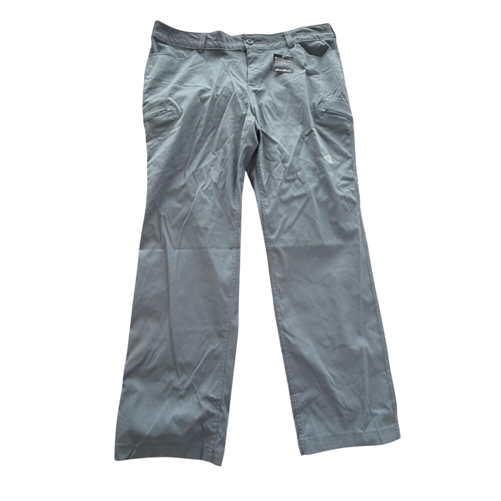 Eddie Bauer WW Guide Pants Womens 20W Gray First Ascent Hiking UPF 50+ Stretch